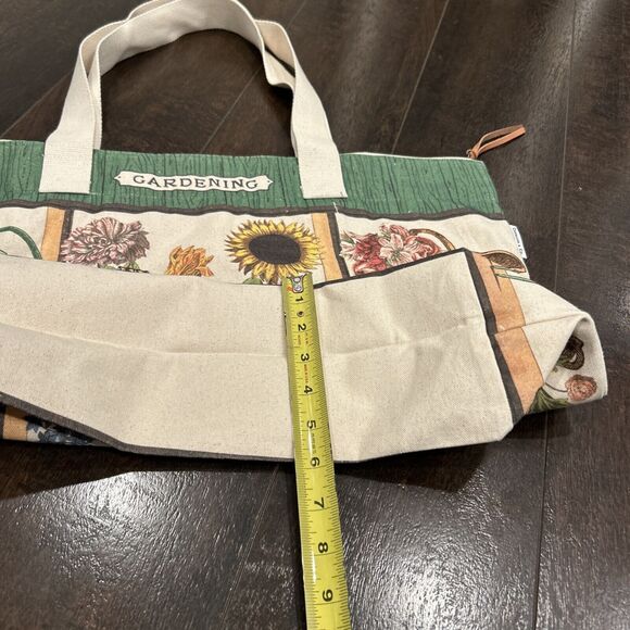 Cavallini & Co., "Gardening" Heavyweight Cotton Canvas Tote / Shopping Bag Large - Picture 14 of 14